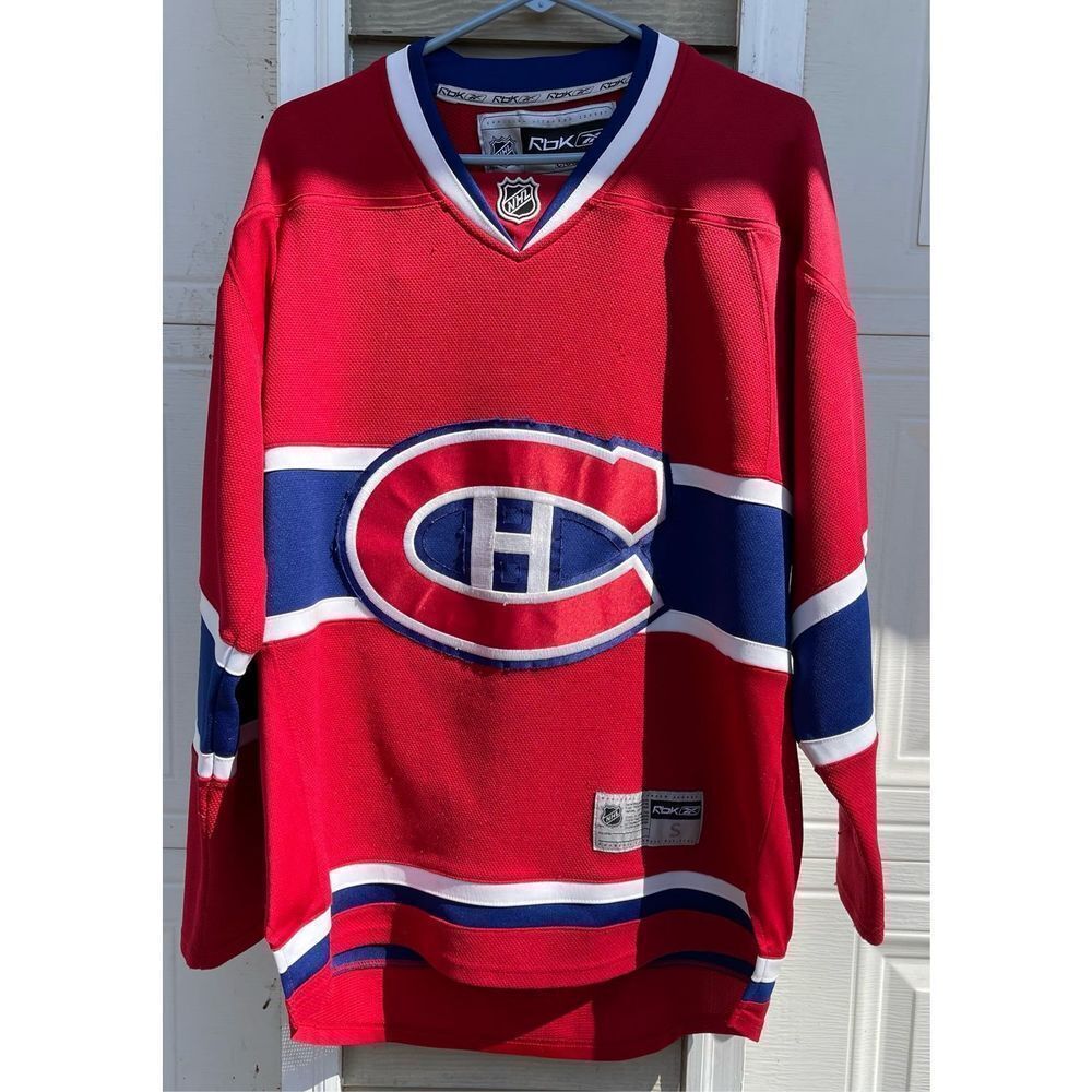 Reebok Montreal Canadiens Red & Blue Hockey Jersey